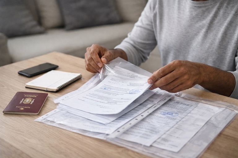 Organizing important immigration documents