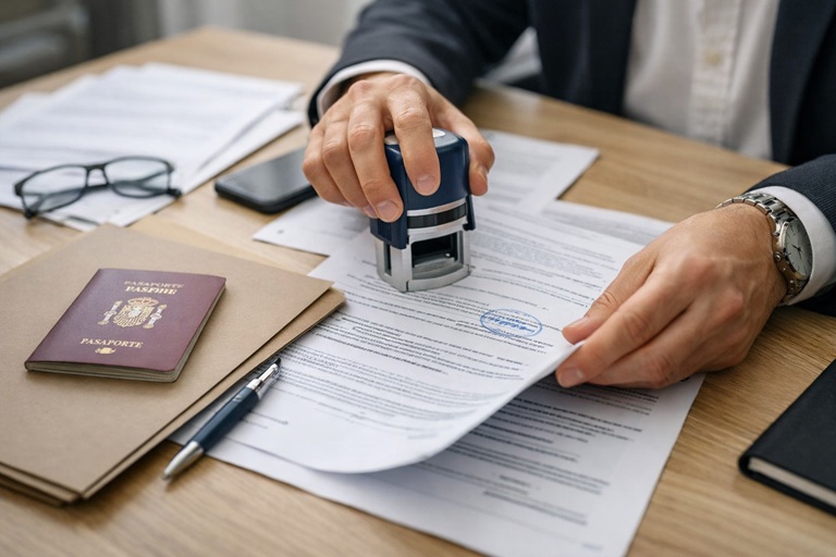 Stamping documents with precision