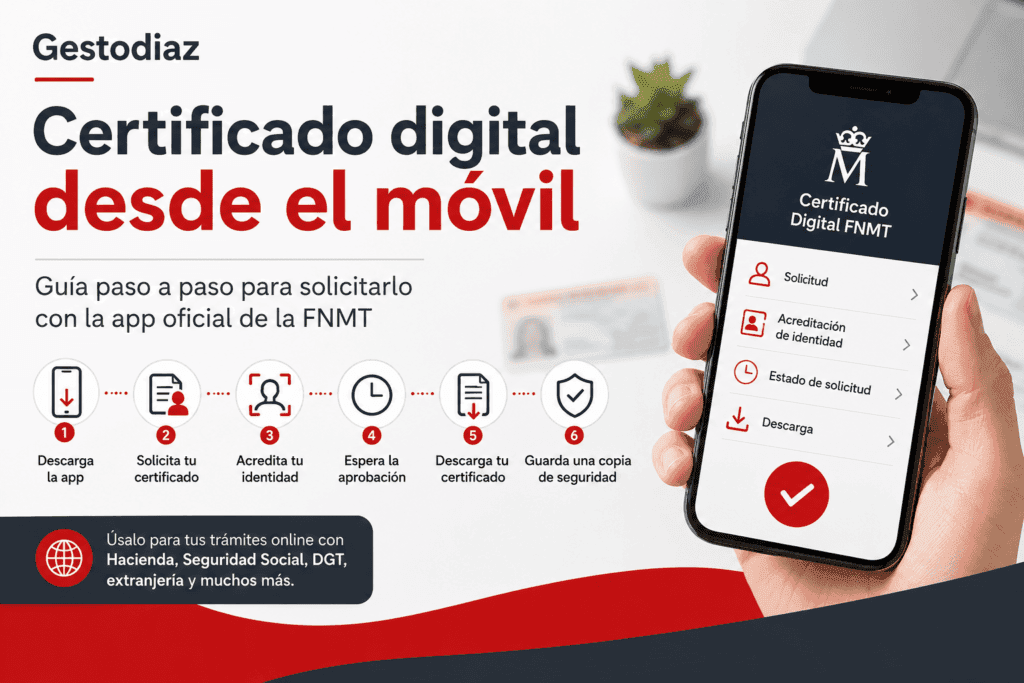Certificado digital desde el móvil: guía FNMT paso a paso